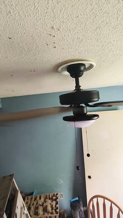 Hampton Bay Trice ceiling fan power test! #ceilingfan #shorts
