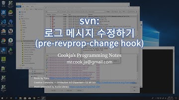 svn: 로그 메시지 수정하기 (pre-revprop-change hook) #subversion #windows