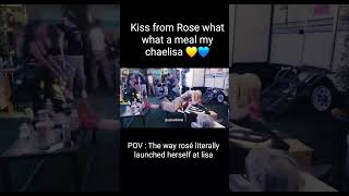 chaelisa moment💛💙 on lisa's  documentary ALWAYS LALISA #lisa #rosé #chaelisa  #blackpink