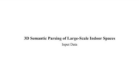 3D Semantic Parsing of Large Scale Indoor Spaces - Part#1