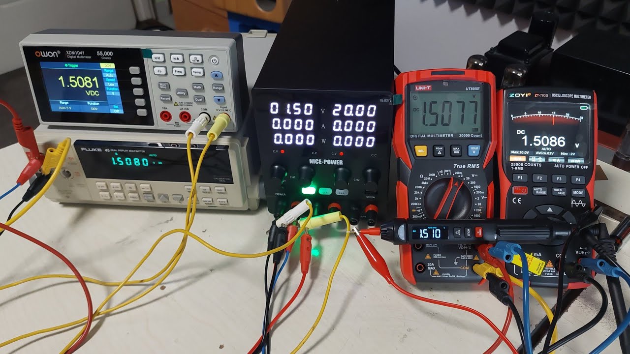 Fluke 45, Uni-T UT89XE, Owon XDM1041, Zotek Zoyi ZT703S, Mustool