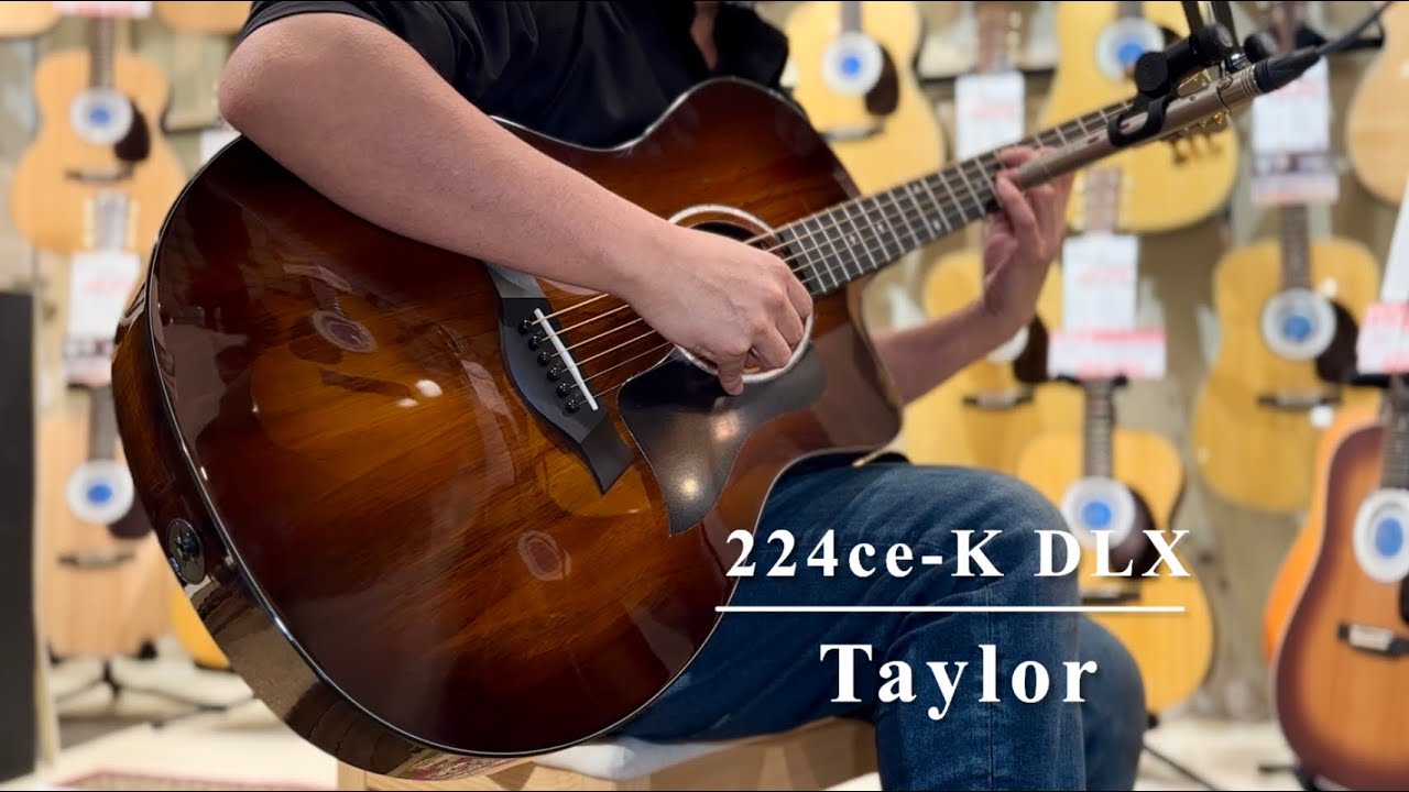 Taylor 224ce-K DLX 【アーティストラウンジ選定品！】 - YouTube
