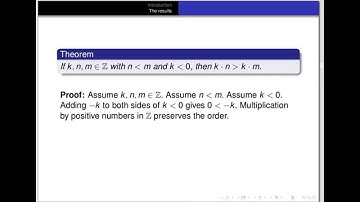 In the integers, 1 is greater than 0