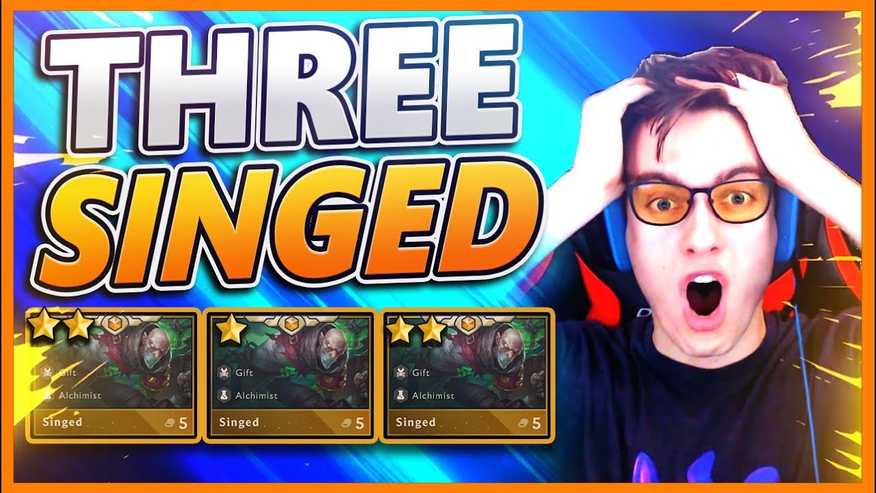 3 10k DMG FROM SINGED EVERY ROUND (HILARIOUS TROLL 😂!! & IT WORKED) - BunnyFuFuu TFT
