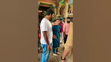 Nayanthara and Vignesh in Kumbeshwarar temple, Kumbakonam