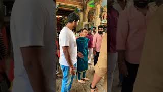 Nayanthara And Vignesh In Kumbeshwarar Temple Kumbakonam