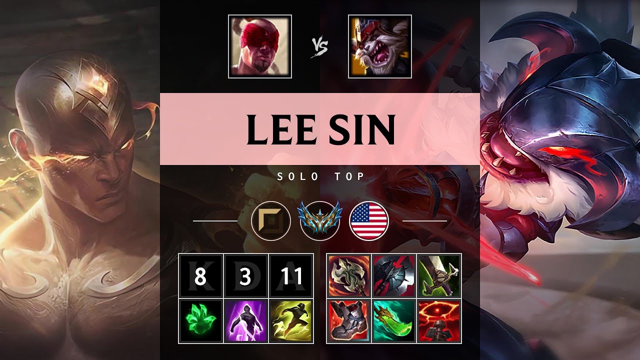 Lee Sin Top vs Kled - NA Challenger Patch 25.12