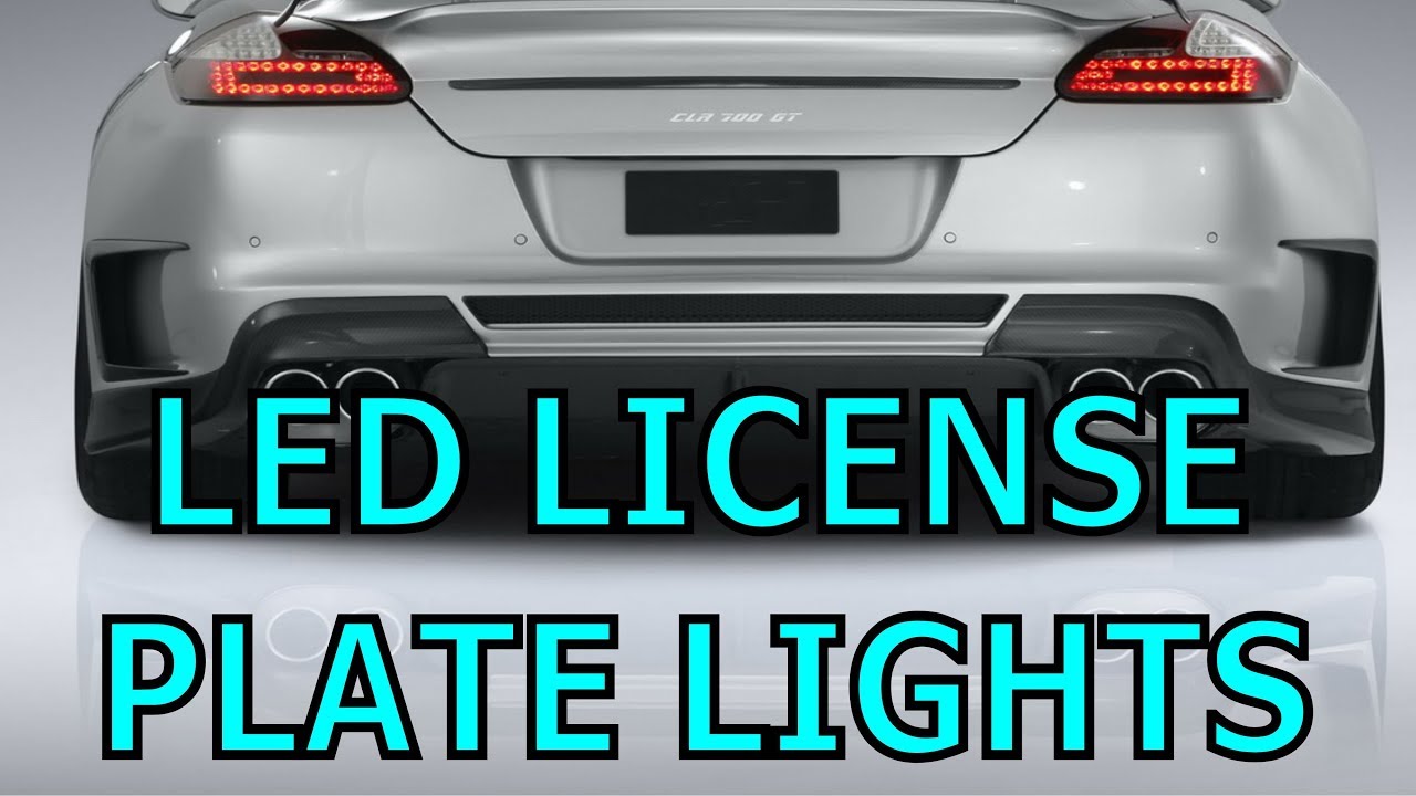 Porsche LED License Plate Lights Upgrade YouTube