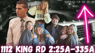 🚨NEW! Idaho Student Murders Raw Footage! 1112 King Road 2:25A-3:35A | Bryan Kohberger Case Files