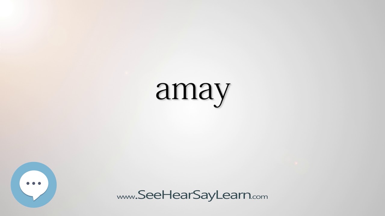 amay (Every English Word Pronounced) 📕🔊🗣️😎✓ - YouTube