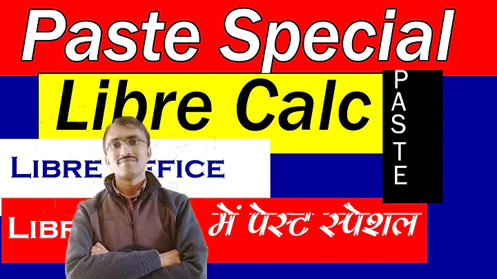 Paste Special in Libre Calc in hindi and english