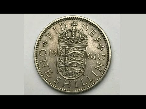 UK 1961 ONE SHILLING Coin VALUE + REVIEW