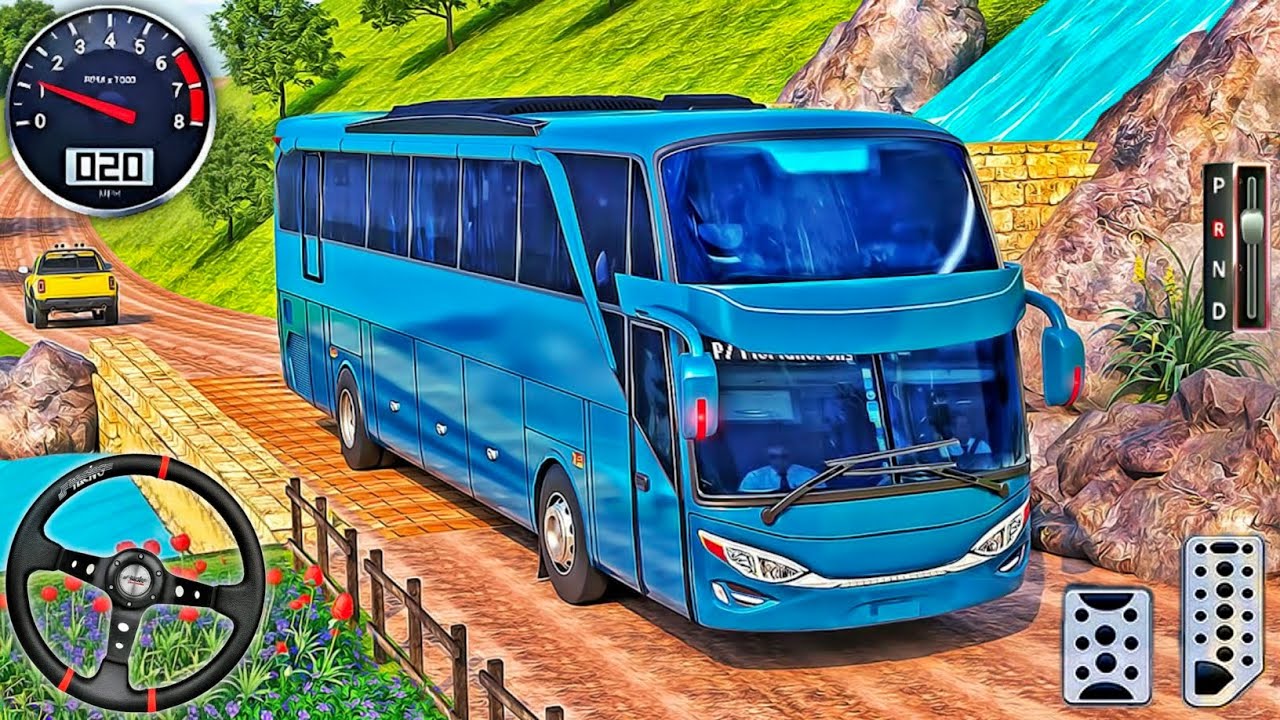 US Coach Bus Driving Simulator 3D Real Coach Bus City