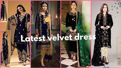 velvet dress 2023-2024 /velvet dress /Winter collection /party dress /winter dress designs