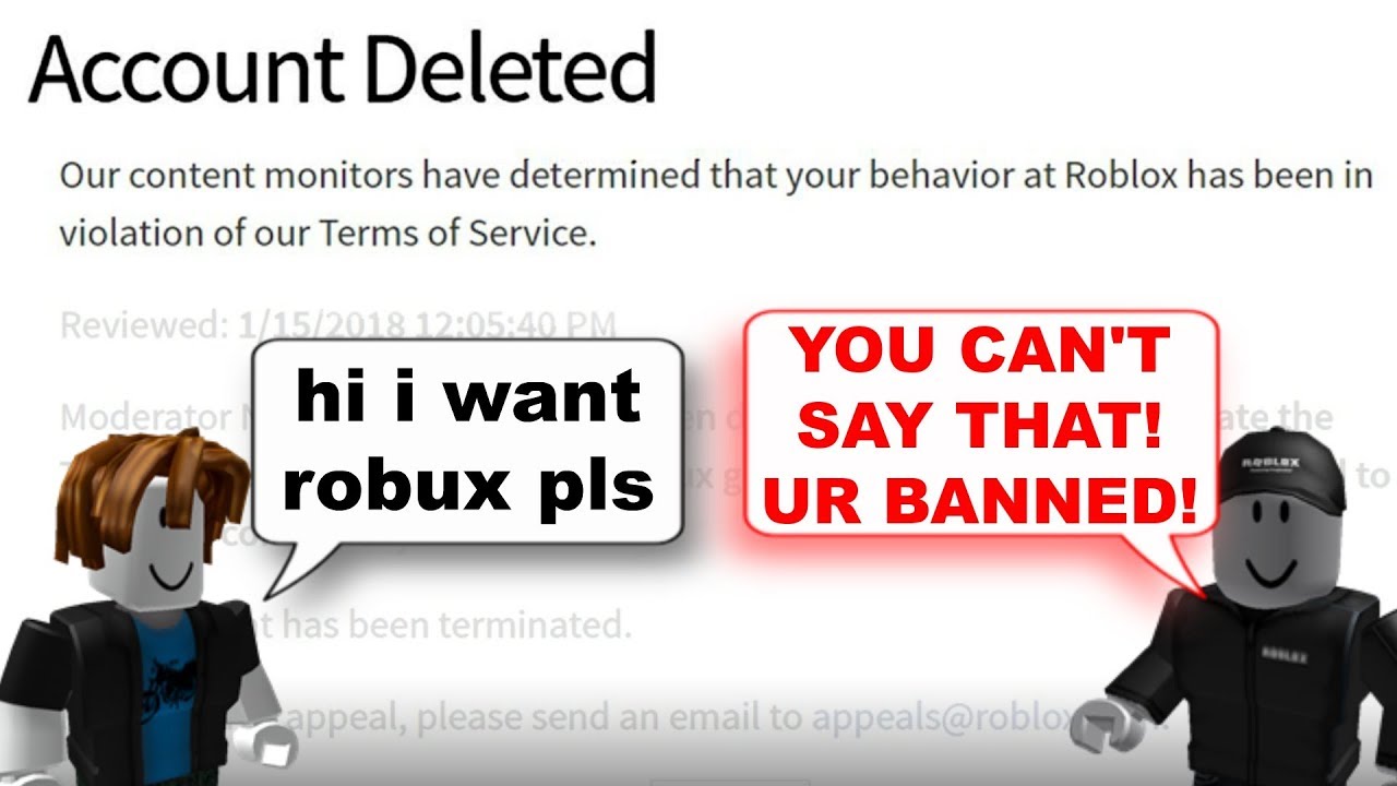 How To Get Banned From Roblox Account Deleted By Bodoro
