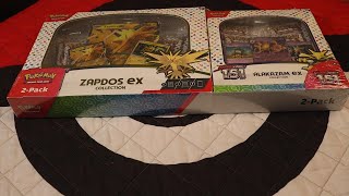 Pokemon Scarlet and Violet 151 Zapdos ex and Alakazam ex 2 pack