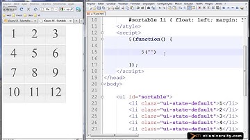 Universidade XTI - jQuery - 45 - Exemplo jQueryUI - Sortable Elementos Ordenáveis
