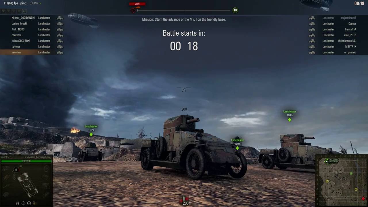 World of Tanks - 2016 Convoy Mode (Defend) - Early Tank Crews of WW1 - YouTube