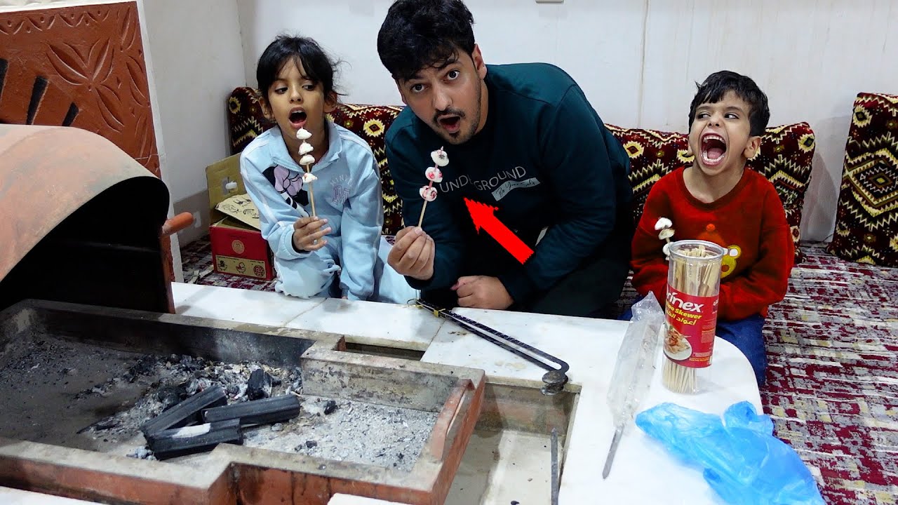 سارة تسوي مارشميلو مشوي وتعزم الجيران !!