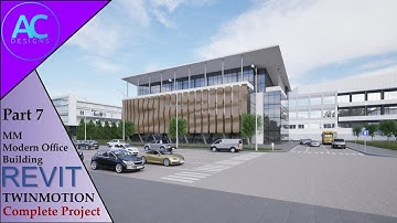 MM Modern Office Building | Part 7 | Complete Step By Step Project | Revit and Twinmotion Tutorial