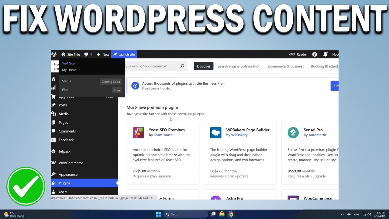 How To Fix WordPress Page Content Not Showing - YouTube