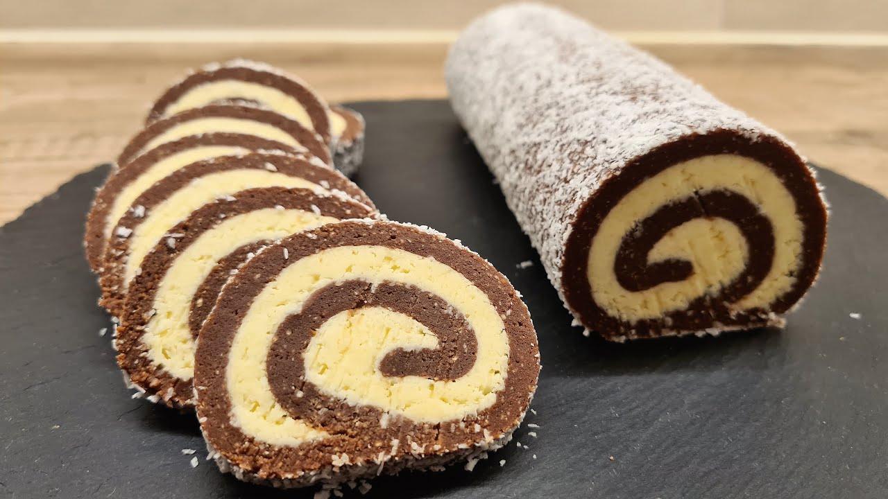 Kókuszos keksztekercs recept /@TTkonyhája