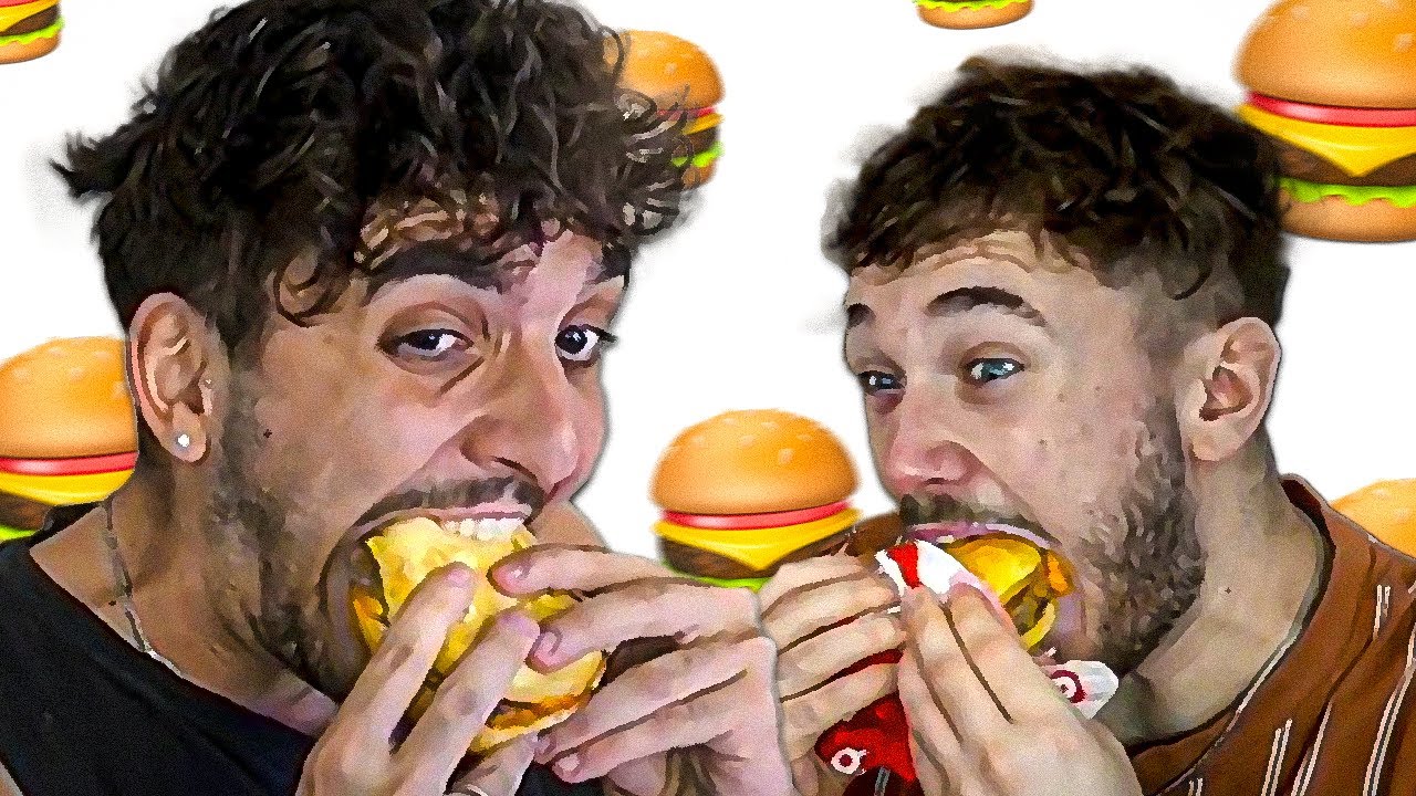 2 GORDOS VS HAMBURGUESAS Ft. @Santutu