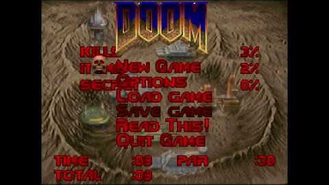 Ultimate Doom - E1M1 Hangar - 9 Seconds (UV Speed)