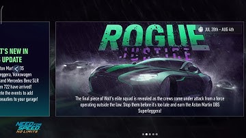 Need for speed No Limits | New Update July - August 2020 | Rogue Justice