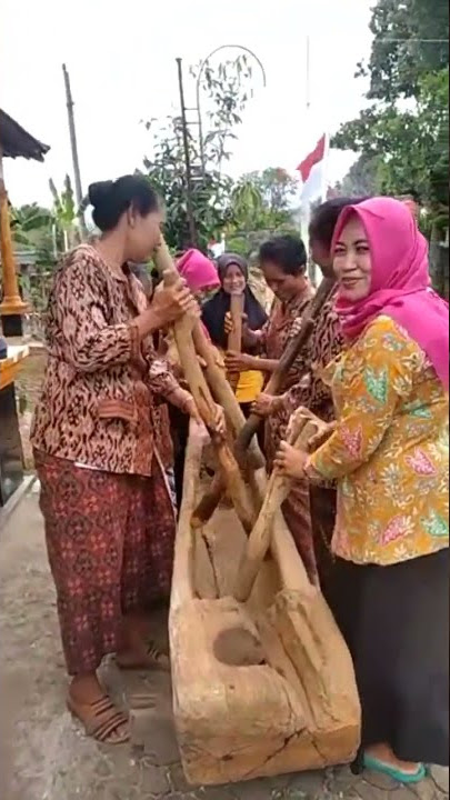 musik tradisional jaman dulu (lesung) #shorts