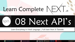 #8 Next APIs In Detail | GET POST REQUEST| Learn Nextjs basic to advanced(Hindi/Urdu)