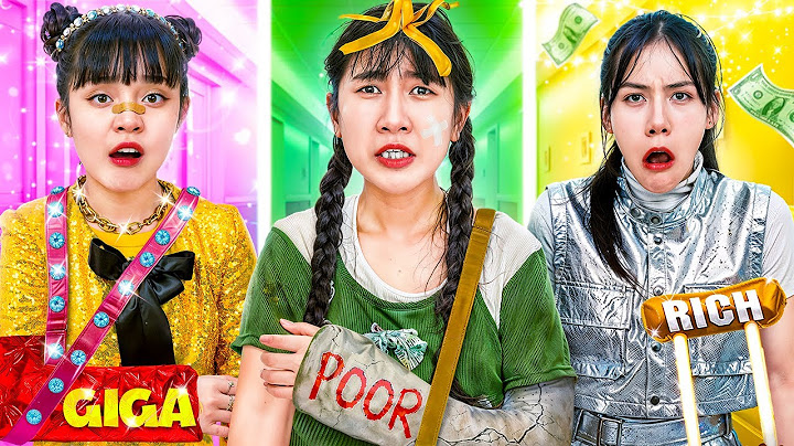 Garota Pobre Vs Rico Vs Giga Rica Vai Ao Hospital! A Pobre Garota Nos Salvou Do Ladrão