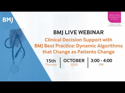 Clinical Decision Support with BMJ Best Practice: Dynamic Algorithms ...