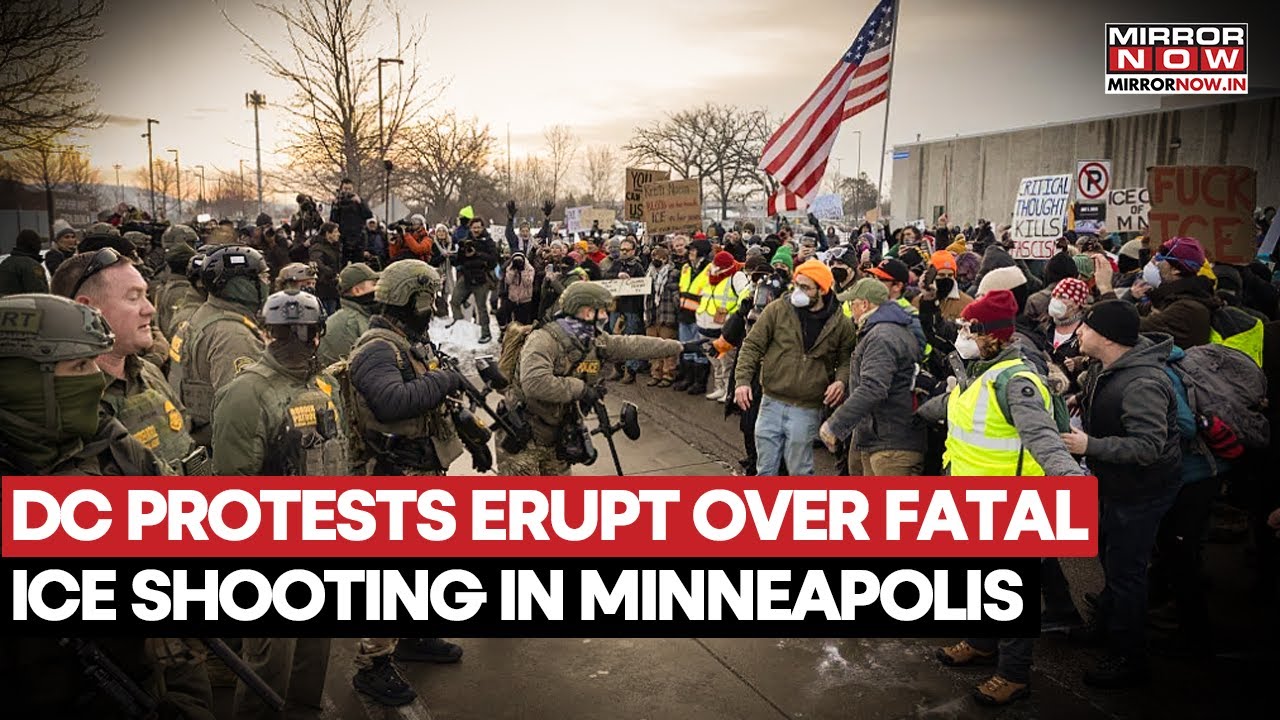 Стрельба в Миннеаполисе: протестующие в Вашингтоне вышли на демонстрацию против смертельной стрел...