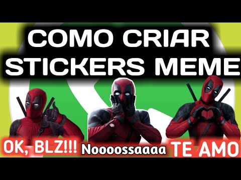 STICKERS MEME WHATSAPP - APRENDA FAZER DE FORMA FÁCIL