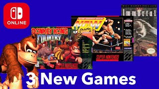 Donkey Kong Country | 3 New Nintendo Switch Online NES\/SNES Games (July 2020)