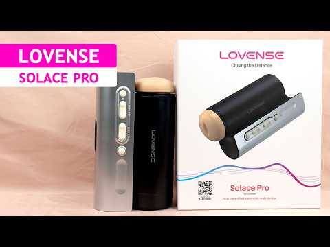 Интерактивный смарт-мастурбатор Lovense Solace Pro, до 230–300 фрикций в минуту, до 14 часов работы, управление на расстоянии, видео 1