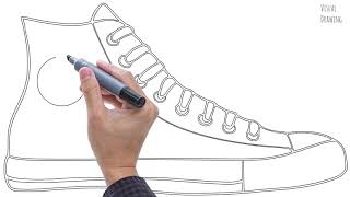 cartoon converse drawing