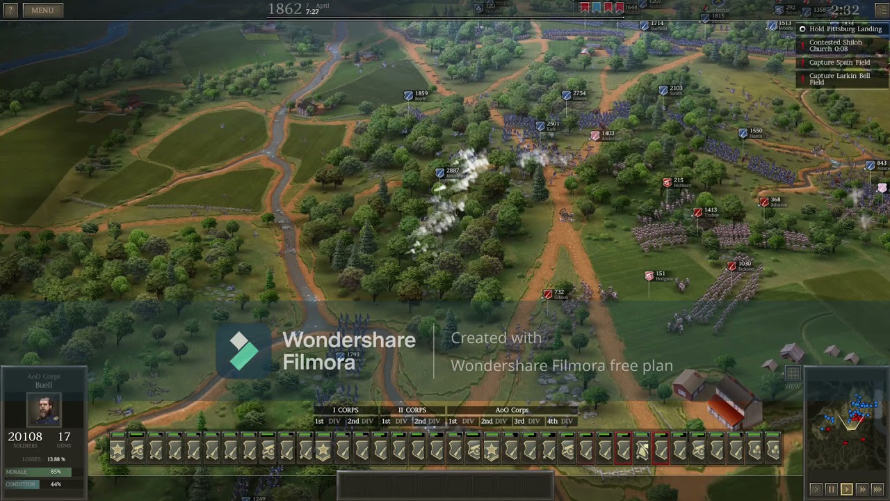 Ultimate General Civil War, Union Campaign Episode 7 Shiloh Day 2