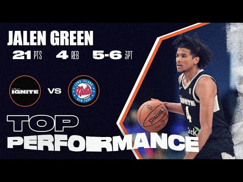 Jalen Green (21 PTS) Goes 5-6 From Deep Against Long Island