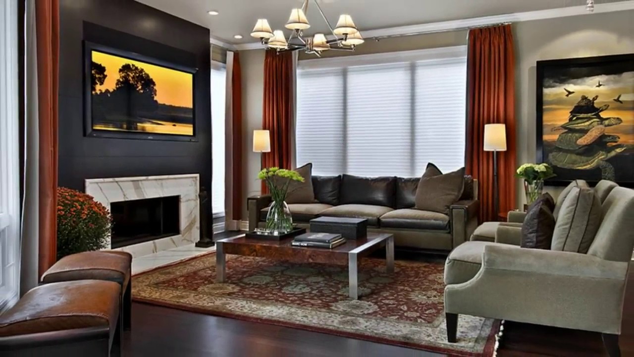 Contemporary Family Room With Tv Decorating Ideas