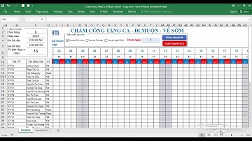 Mẫu file Excel chấm công tăng ca đi muộn về sớm