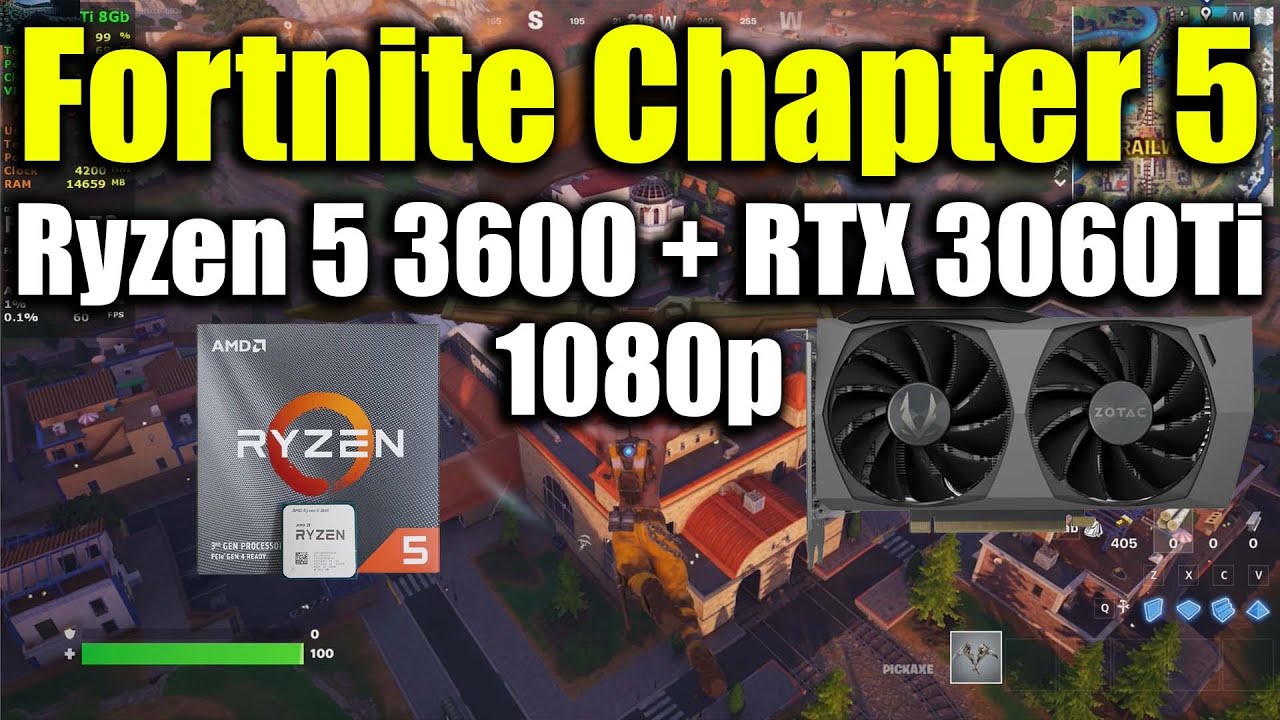 Fortnite Chapter 5 - Ryzen 5 3600 + RTX 3060Ti - YouTube