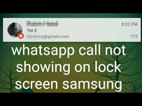 why my whatsapp call not showing on lock screen