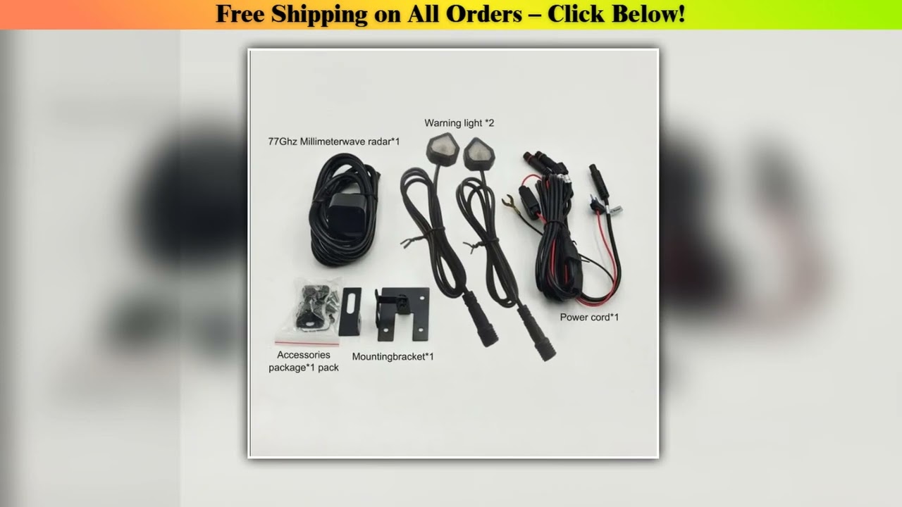 Motorcycle BSD Blind Spot Detection System 77Ghz Millimeter Wave Radar Reversing Sensor Change