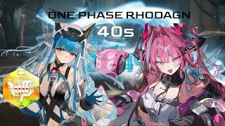 One Phase Rhodagn - Yvonne & Last Rite (no food buffs) 40sec | Arknights Endfield