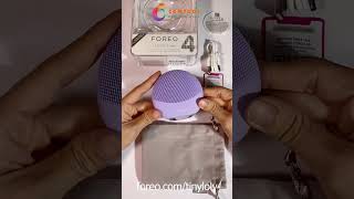 Unbox máy rửa mặt Foreo Luna 4 mini - màu tím Lavender | Tiny Loly