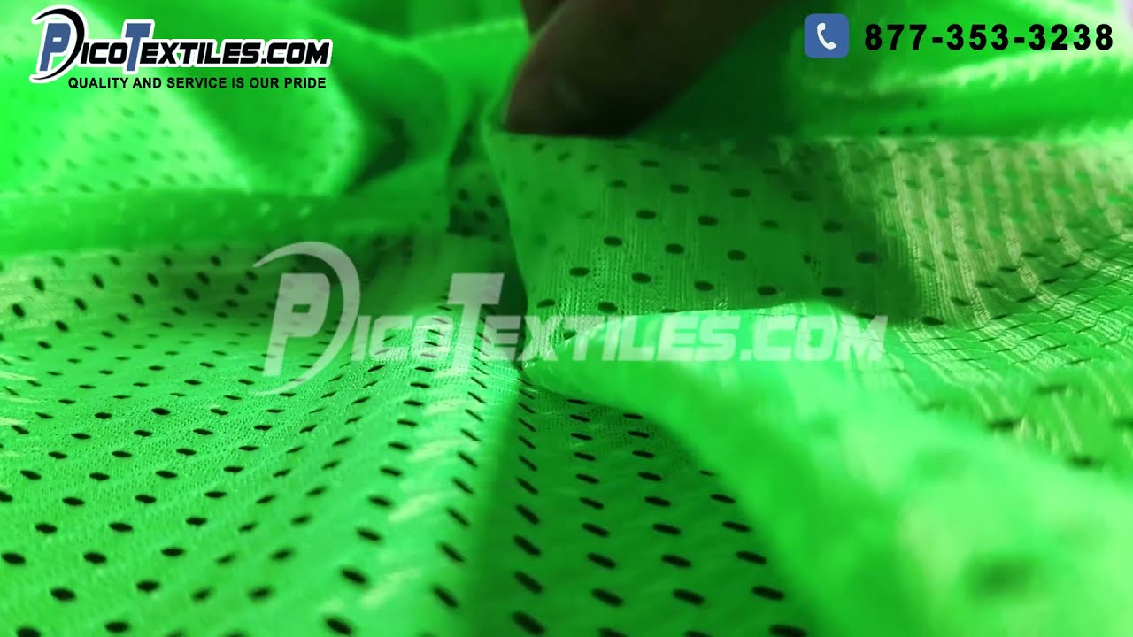 Green #09 Athletic Sports Mesh Knit 100% Polyester Apparel Fabric Craf –  Fabrics Universe