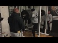 EDDIE HALL Squats 345kg for 8 reps at Strength Asylum