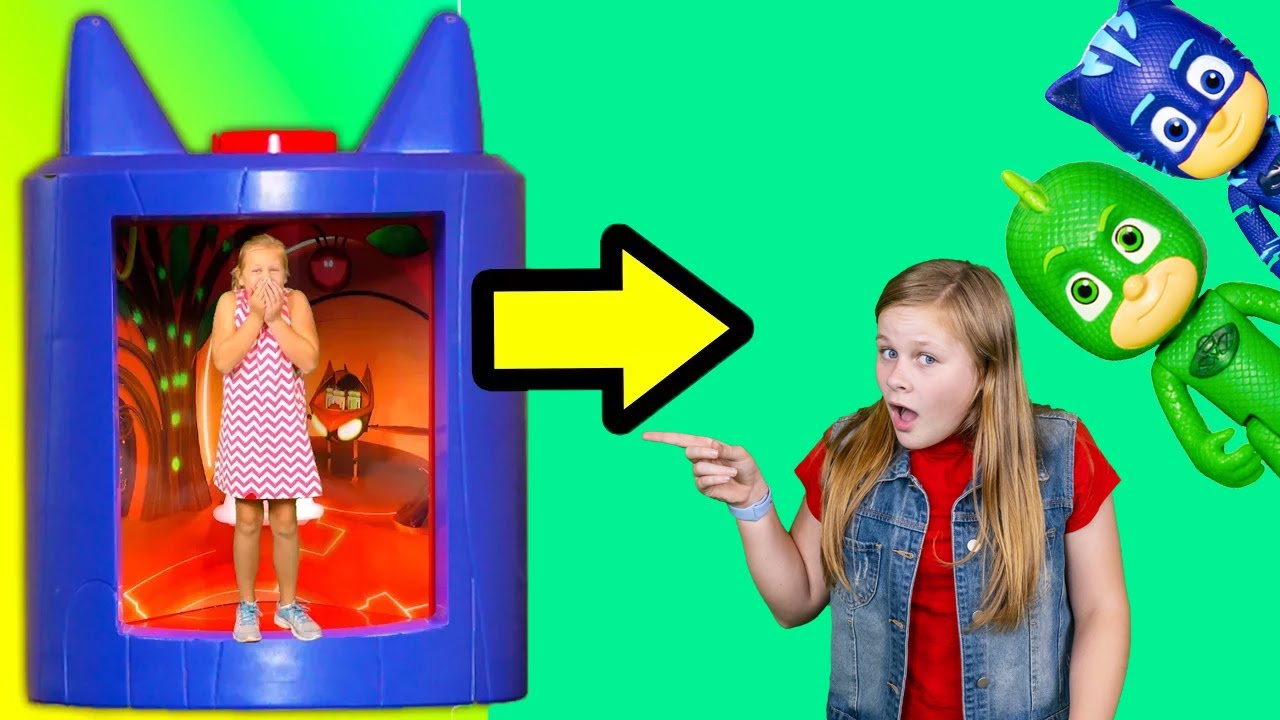 The Assistant Has Fun In The Pj Masks Transforming Tower Toy Parody Youtube